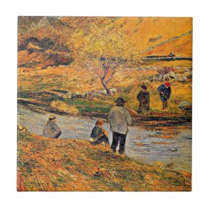 Gauguin - Breton Fisherman Tile