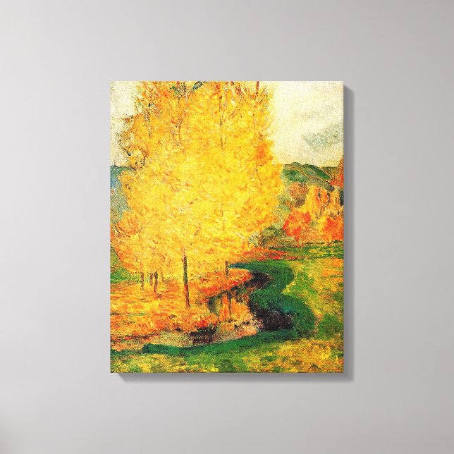 Gauguin - By the Stream, Autumn, Canvas Print (Front)