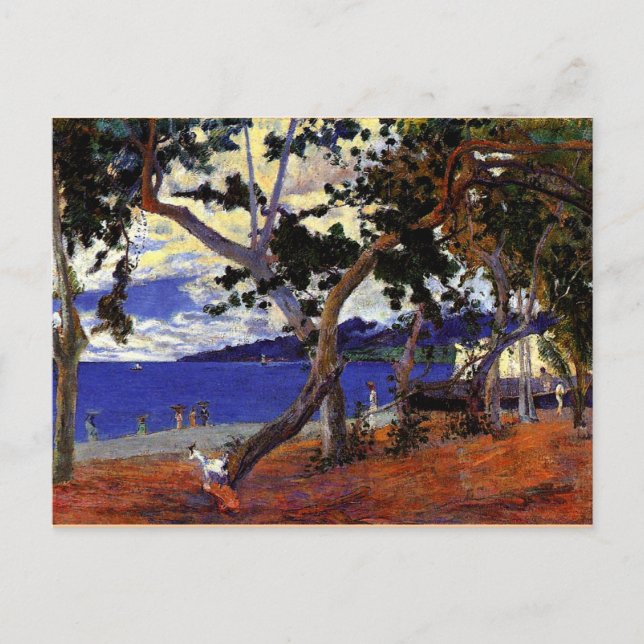 Gauguin - Coastal Landscape from Martinique Postcard (Front)