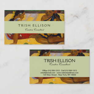 Gauguin French Polynesia Tahiti Women Painting Business Card