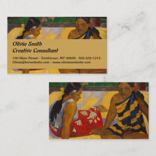 Gauguin French Polynesia Tahiti Women Painting Business Card
