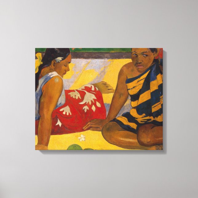 Gauguin French Polynesia Tahiti Women Painting Canvas Print (Front)