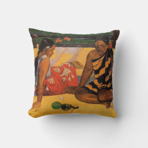 Gauguin French Polynesia Tahiti Women Painting Cushion