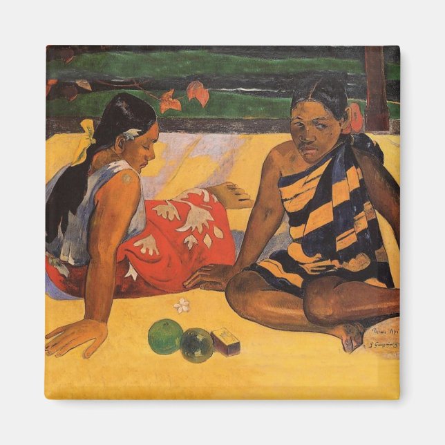 Gauguin French Polynesia Tahiti Women Painting Magnet (Front)