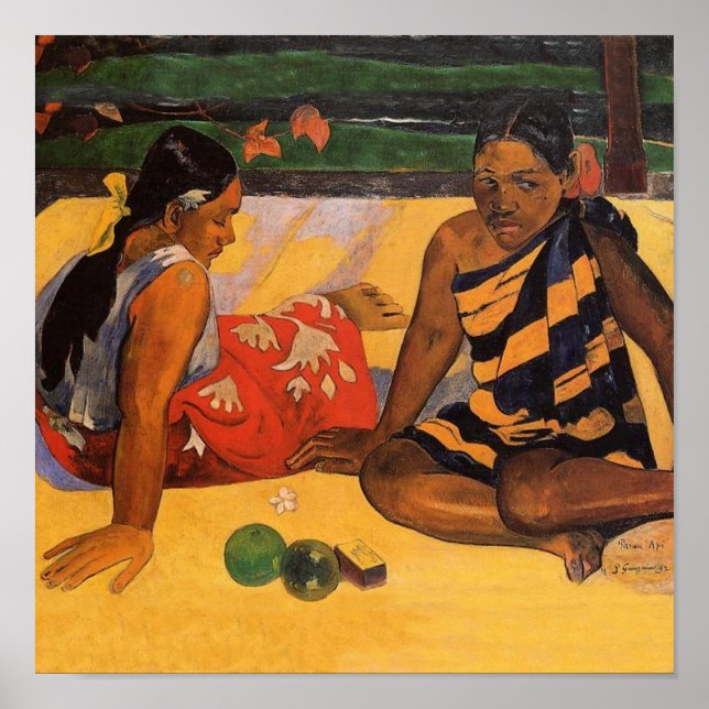 Gauguin French Polynesia Tahiti Women Painting Poster (Front)