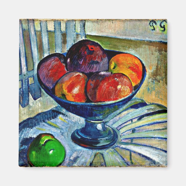 Gauguin - Fruit Dish on a Garden Chair Magnet (Front)