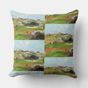 Gauguin Landscape at Le Pouldu Vintage Art Print Cushion