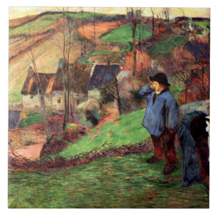 Gauguin - Landscape of Brittany Tile