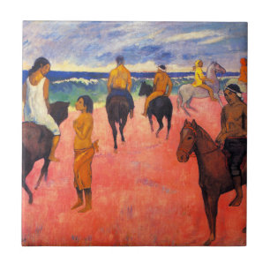 Gauguin Riders on the Beach Tile