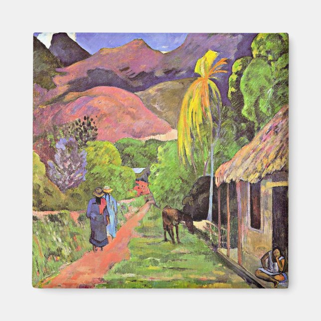Gauguin - Road in Tahiti Magnet (Front)