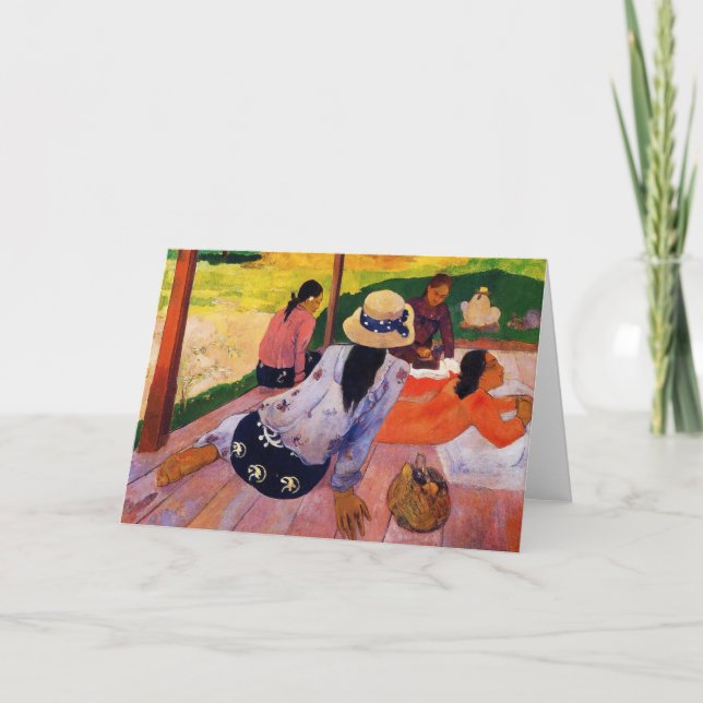 Gauguin Siesta Greeting Card (Front)