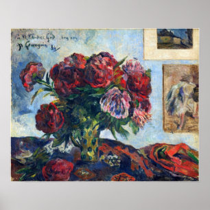 Gauguin - Still Life With Peonies 1884 Poster