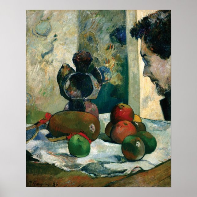 Gauguin - Still Life With Profile Of Laval 1886 Poster (Front)