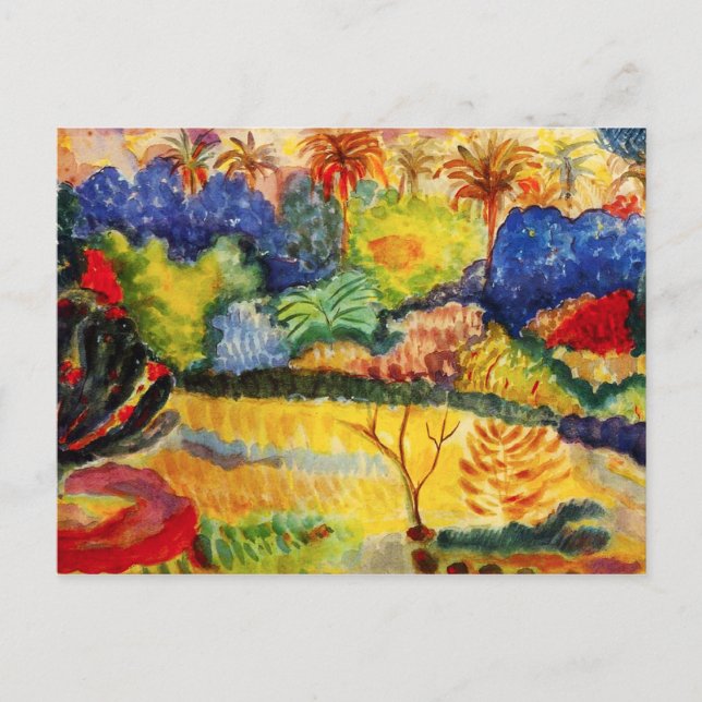 Gauguin Tahitian Landscape Postcard (Front)