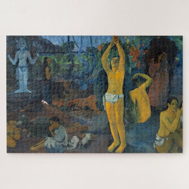 Gauguin Tahitian Women Where Do We Come From? Jigsaw Puzzle (Horizontal)