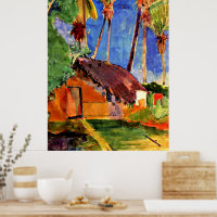 Gauguin - Thatched Hut under the Palms
