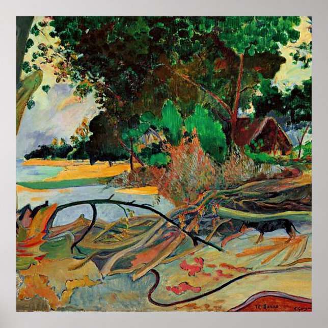 Gauguin - The Hibiscus Tree, Poster (Front)