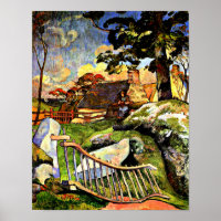 Gauguin - The Wooden Gate, the Pig Keeper