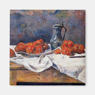Gauguin - Tomatoes and a Pewter Tankard on a Table Magnet