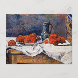 Gauguin - Tomatoes and a Pewter Tankard on a Table Postcard
