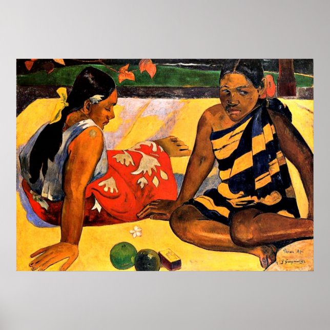 Gauguin - What's New? Painting by Paul Gauguin Poster (Front)