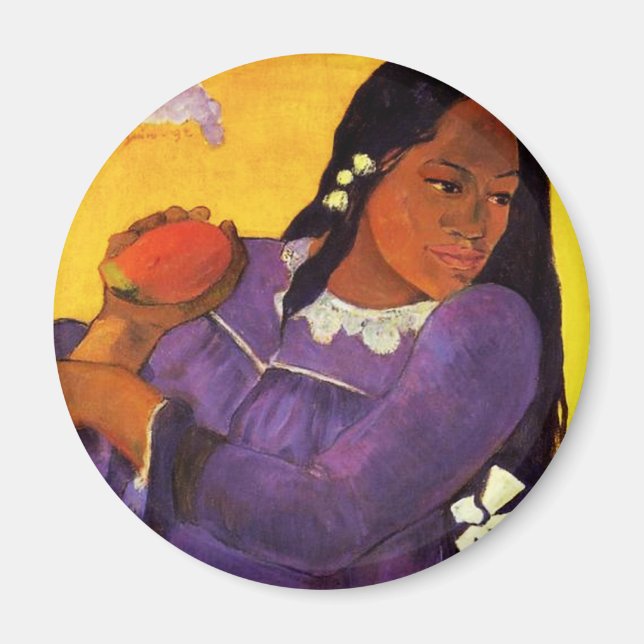 Gauguin Woman With A Mango Magnet (Front)