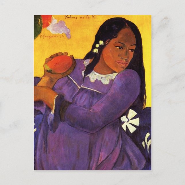 Gauguin Woman With A Mango Postcard (Front)