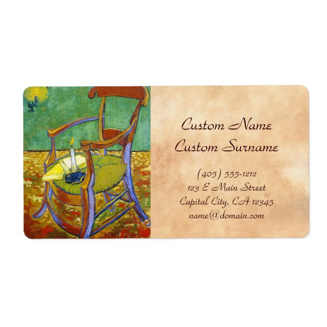 Gauguin's Chair vincent van gogh painting (Front)