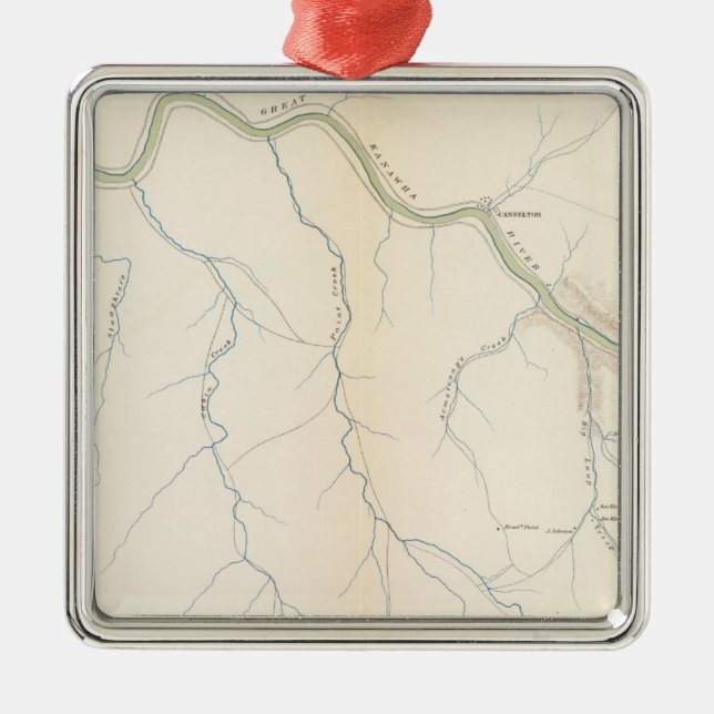 Gauley Bridge Metal Tree Decoration (Front)