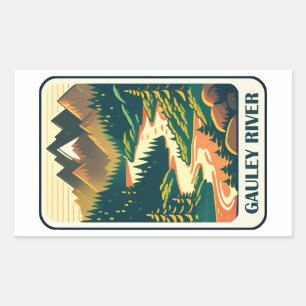 Gauley River West Virginia Colours Rectangular Sticker
