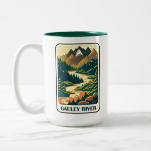 Gauley River West Virginia Colours Two-Tone Coffee Mug