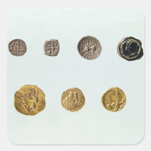 Gaulish coins, c.750-0 BC Square Sticker