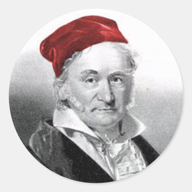 Gauss Classic Round Sticker (Front)