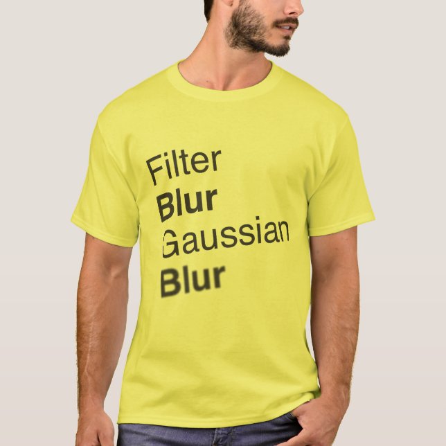 Gaussian Blur T-Shirt (Front)