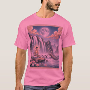 Gautam Buddh Meditation Art - Peaceful Dhamma Insp T-Shirt