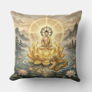 Gautam Buddh Meditation Art Pillow - Peaceful Dham