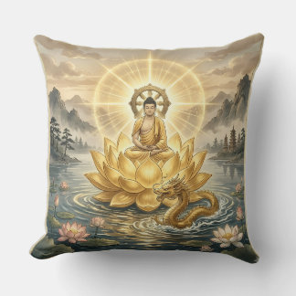 Gautam Buddh Meditation Art Pillow - Peaceful Dham