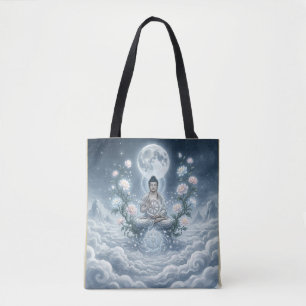 Gautam Buddh Meditation Art Tote Bag - Peaceful Dh