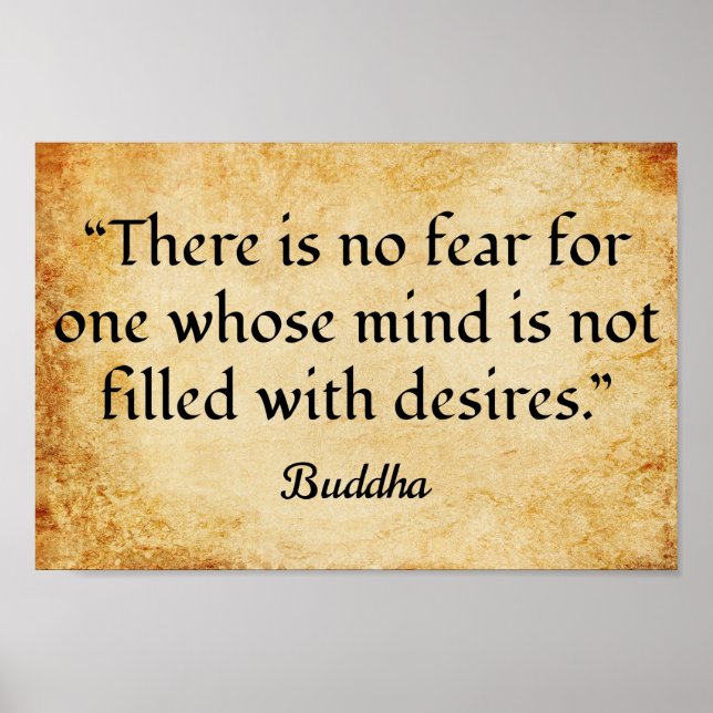 Gautama Buddha's Motivational Quote Poster (Front)