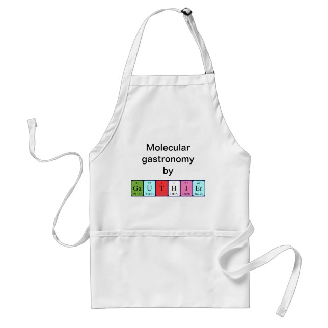 Gauthier periodic table name apron (Front)