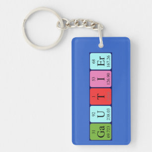 Gautier periodic table name keyring
