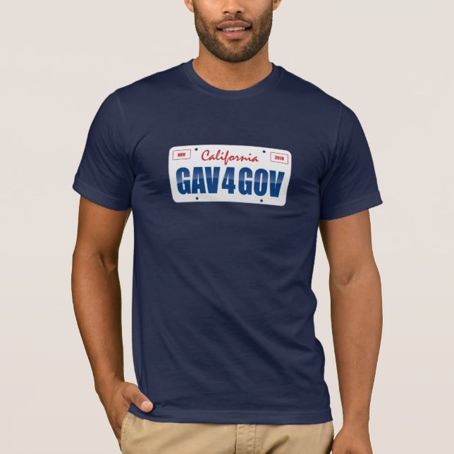 Gav 4 Gov License Plate T-Shirt (Front)