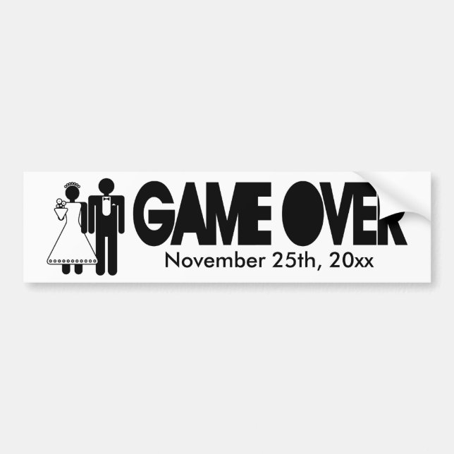 Gave Over - Add your own text Bumper Sticker (Front)