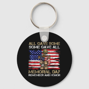 Gave Some Some Gave Patriotic Veteran Memorial Day Key Ring