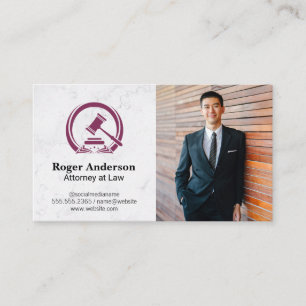 Gavel   Law   Business Man Card