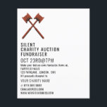 Gavels Logo, Silent Charity Auction Event Flyer<br><div class="desc">Gavels Logo,  Silent Charity Auction Event Advertising Flyer by The Business Card Store.</div>