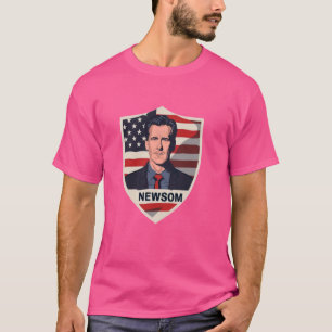 Gavin Newsom 2024 President Election Modern Democr T-Shirt