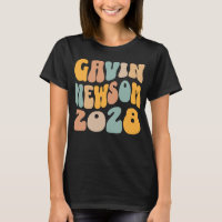Gavin Newsom 2028 For President Wavy Text