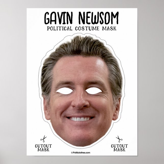Gavin Newsom Costume Mask Poster (Front)