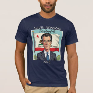 Gavin Newsom for President 2028 T-Shirt